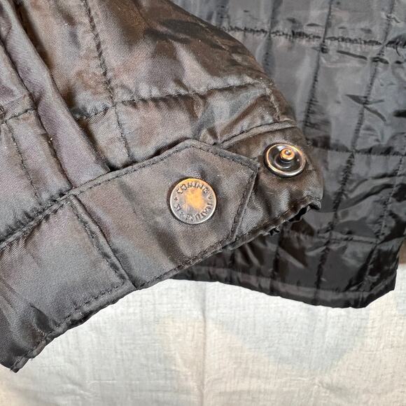 Hippy Tree Jacket Mens Large Black Full Zip Quilted Hunter Series Stow Away Hood - Picture 10 of 13